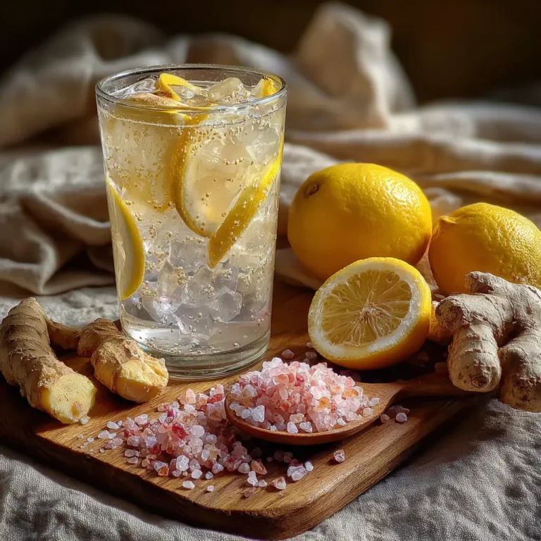 Brazilian Mounjaro Drink: The 3-Ingredient Fat-Burning Sensation 2 Brazilian Mounjaro drink with lemon, ginger, and pink salt