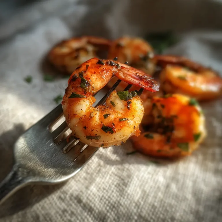 How to Cook Frozen Shrimp (Without Drying It Out!) 2 perfectly cooked frozen shrimp on fork