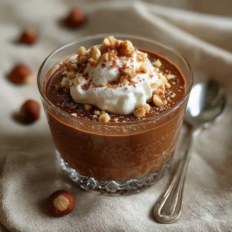 Gianduja Budino Recipe: Uncover the Rich, Irresistible Delight 2 gianduja budino with whipped cream and hazelnuts