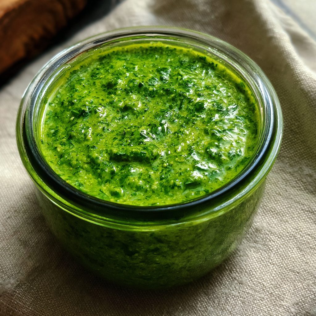 making-green-spaghetti-sauce-1 Green spaghetti