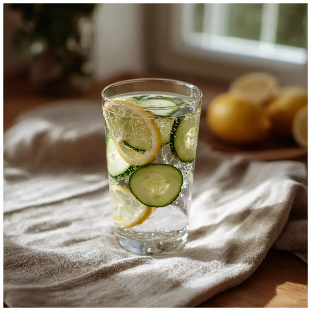 Home 6 Cucumber Lemon Detox Water for Anti Bloat Recipes
