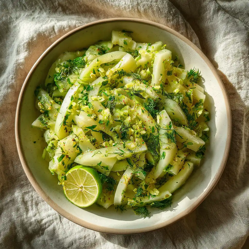 raw chayote salad recipes with lime and herbs
