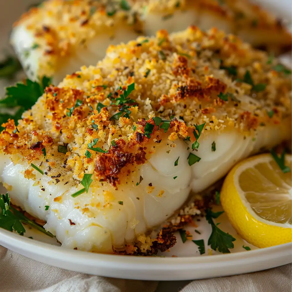 baked cod with panko recipe featured image