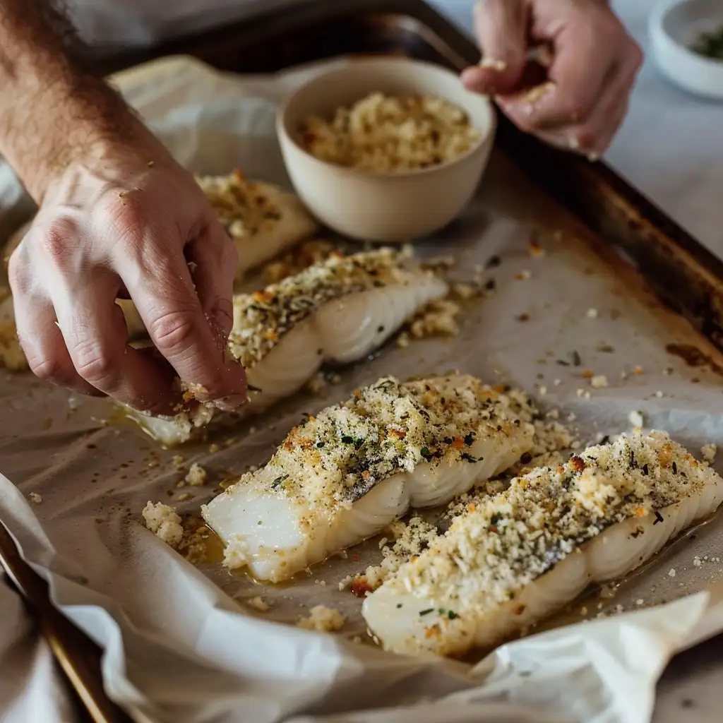 baked cod with panko recipe preparation steps