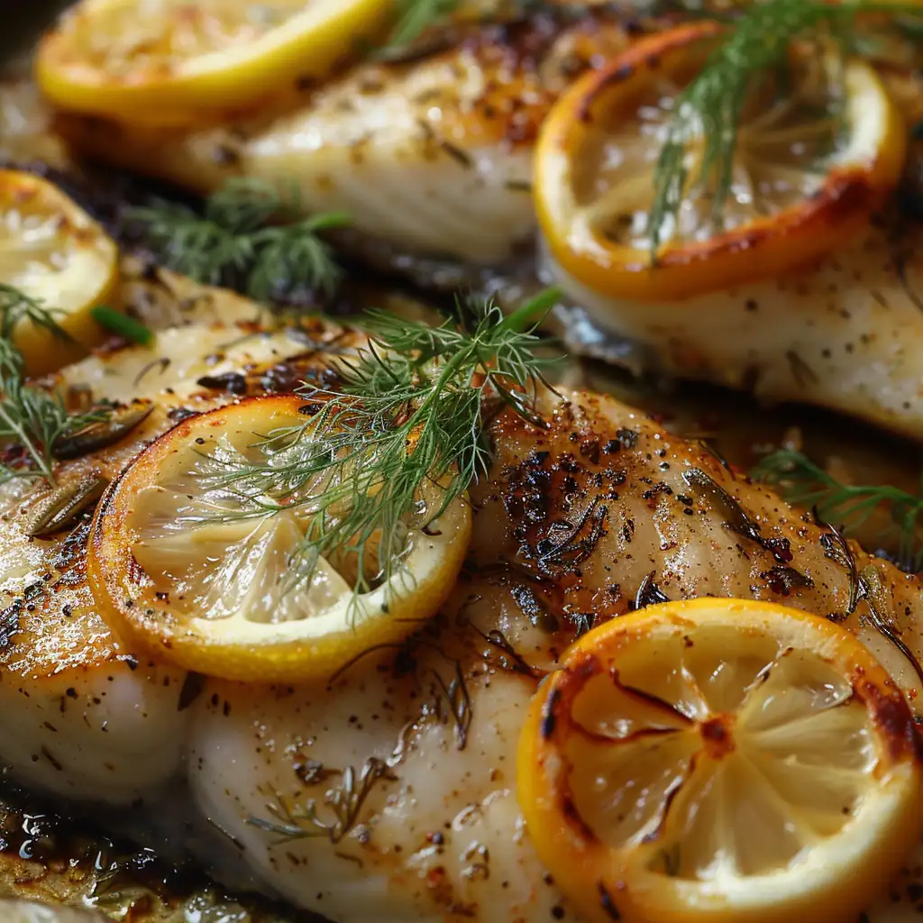 lemon herb tilapia sheet pan recipe featured image