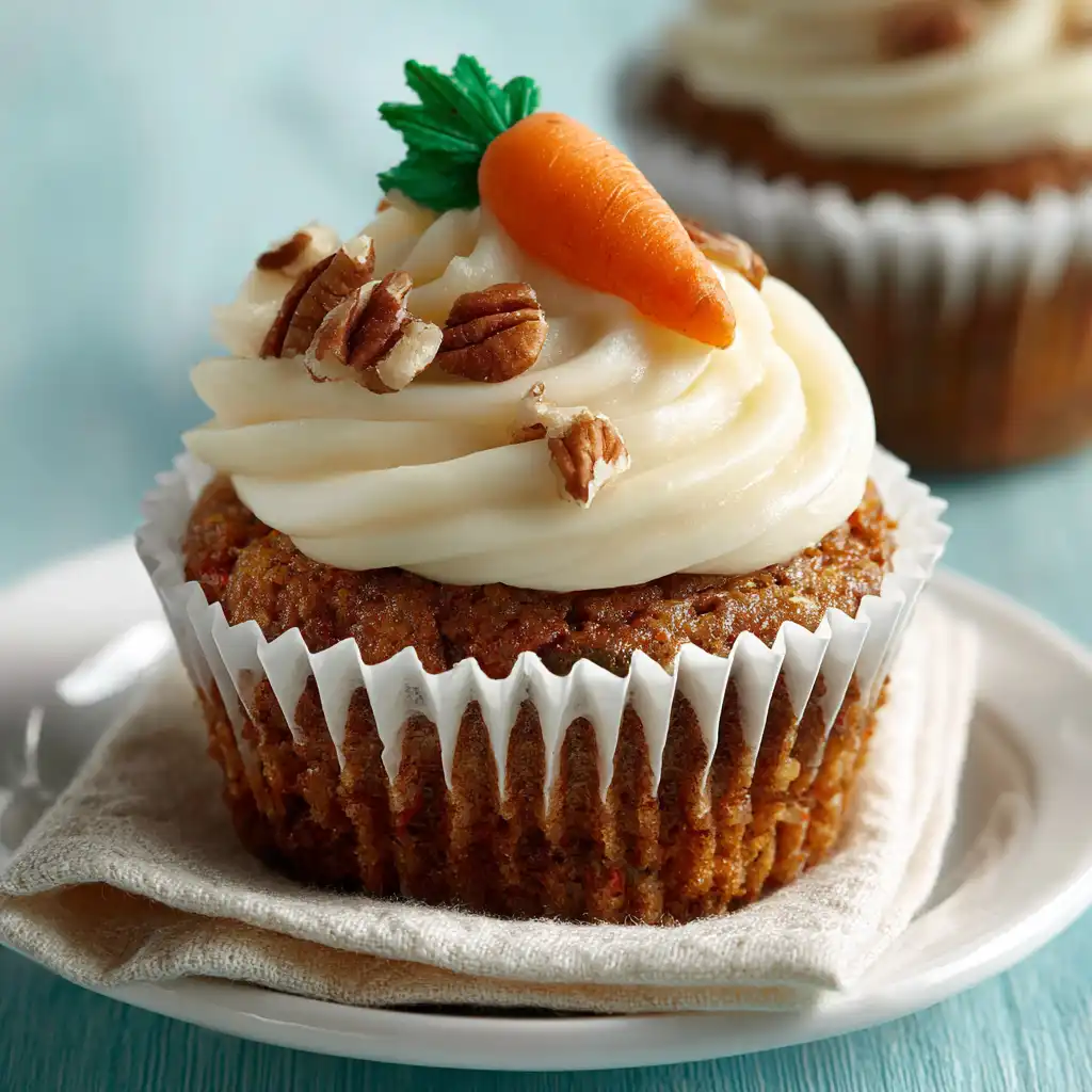 carrot cake cupcakes recipe featured image