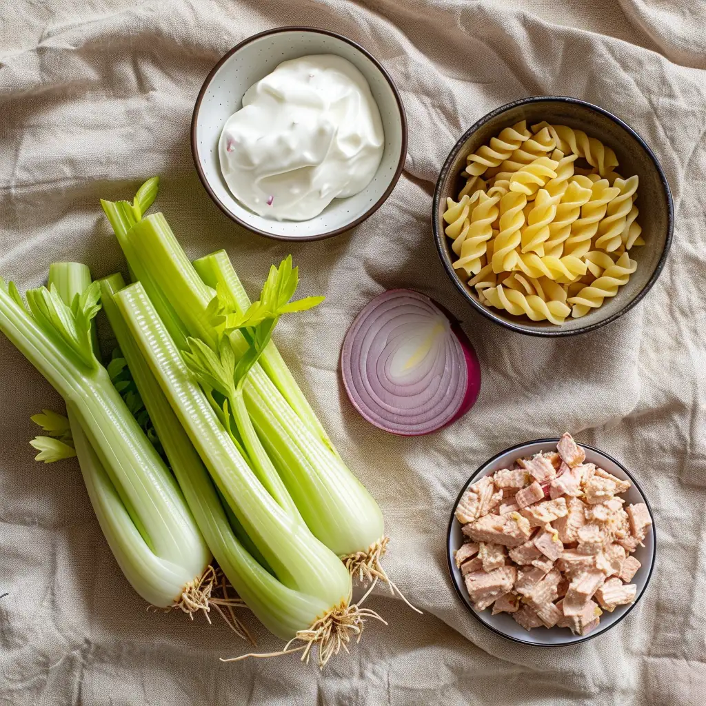 tuna pasta salad creamy recipe ingredients
