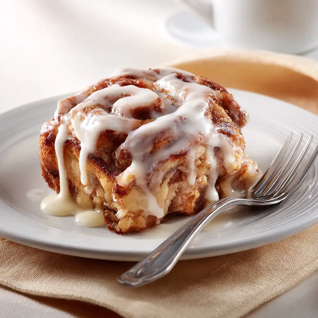 cinnamon roll casserole recipe featured image