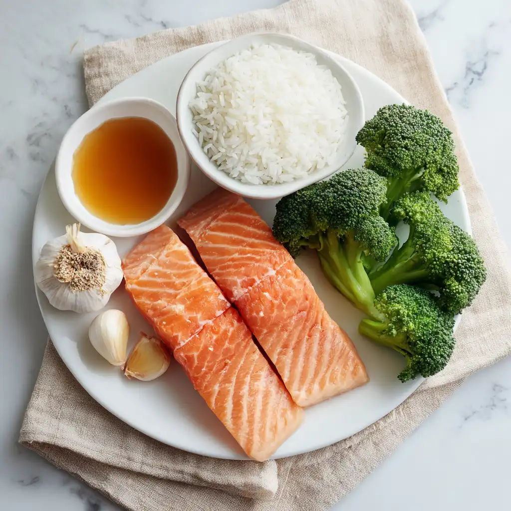 honey garlic salmon bowl ingredients