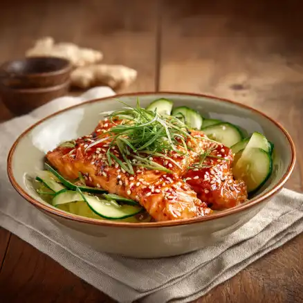 teriyaki salmon bowl without mirin recipe featured image