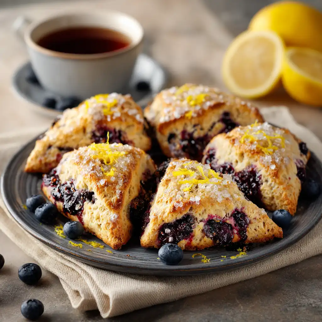 blueberry scones easy final dish