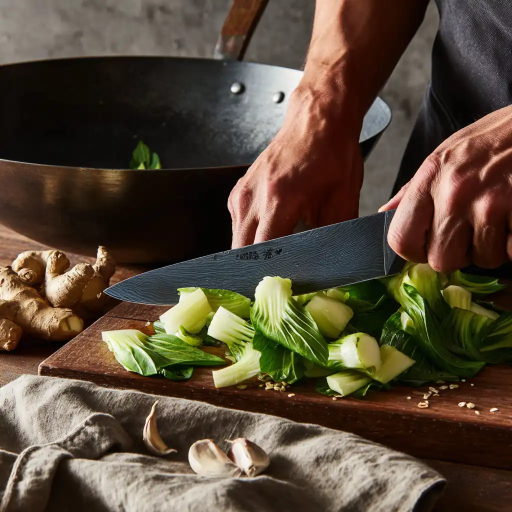 Bok choy recipe preparation steps