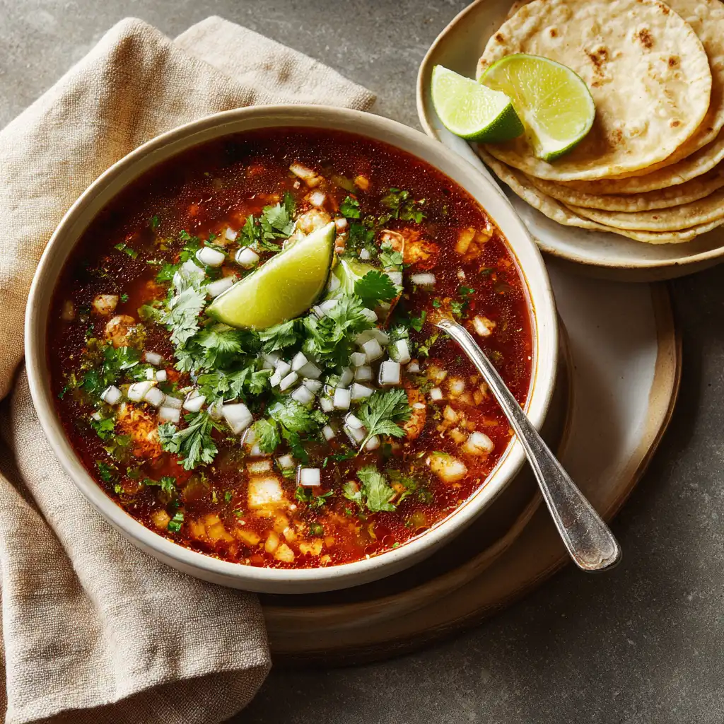 Menudo recipe ingredients final dish