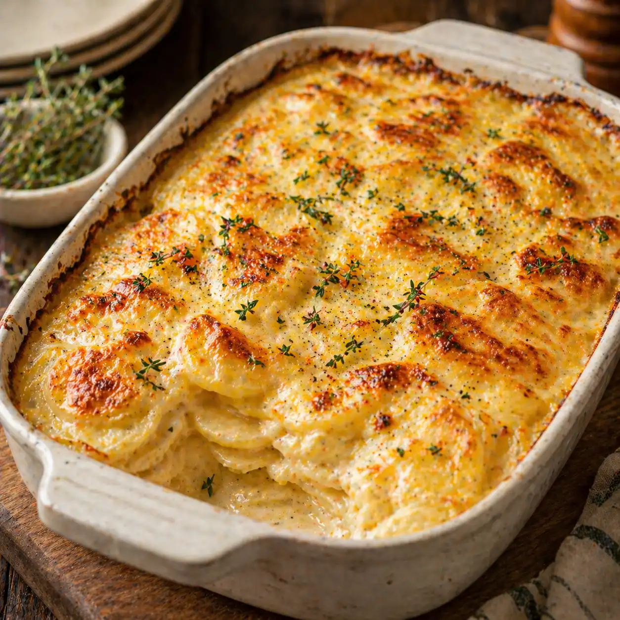 recipe for scalloped potatoes final dish