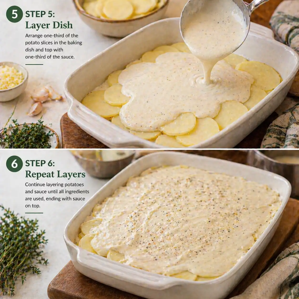 recipe for scalloped potatoes final dish