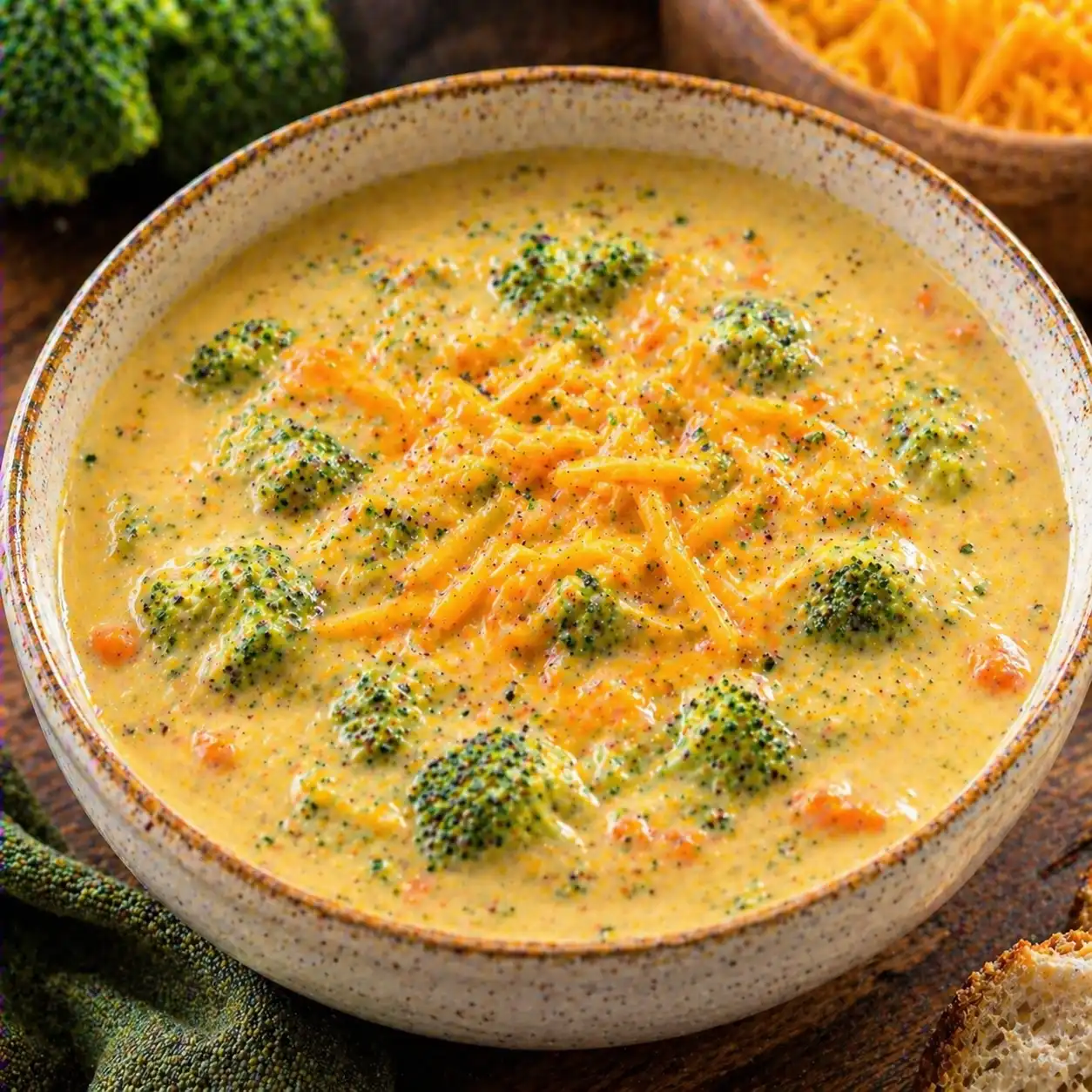 broccoli cheddar soup final dish