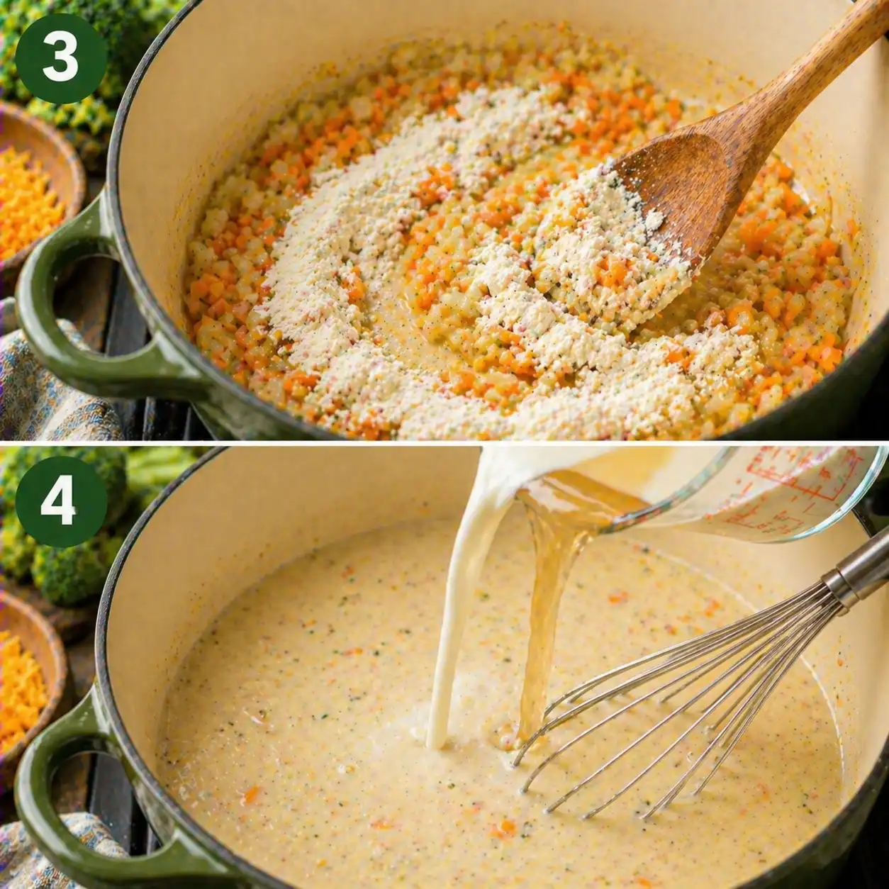 broccoli cheddar soup final dish