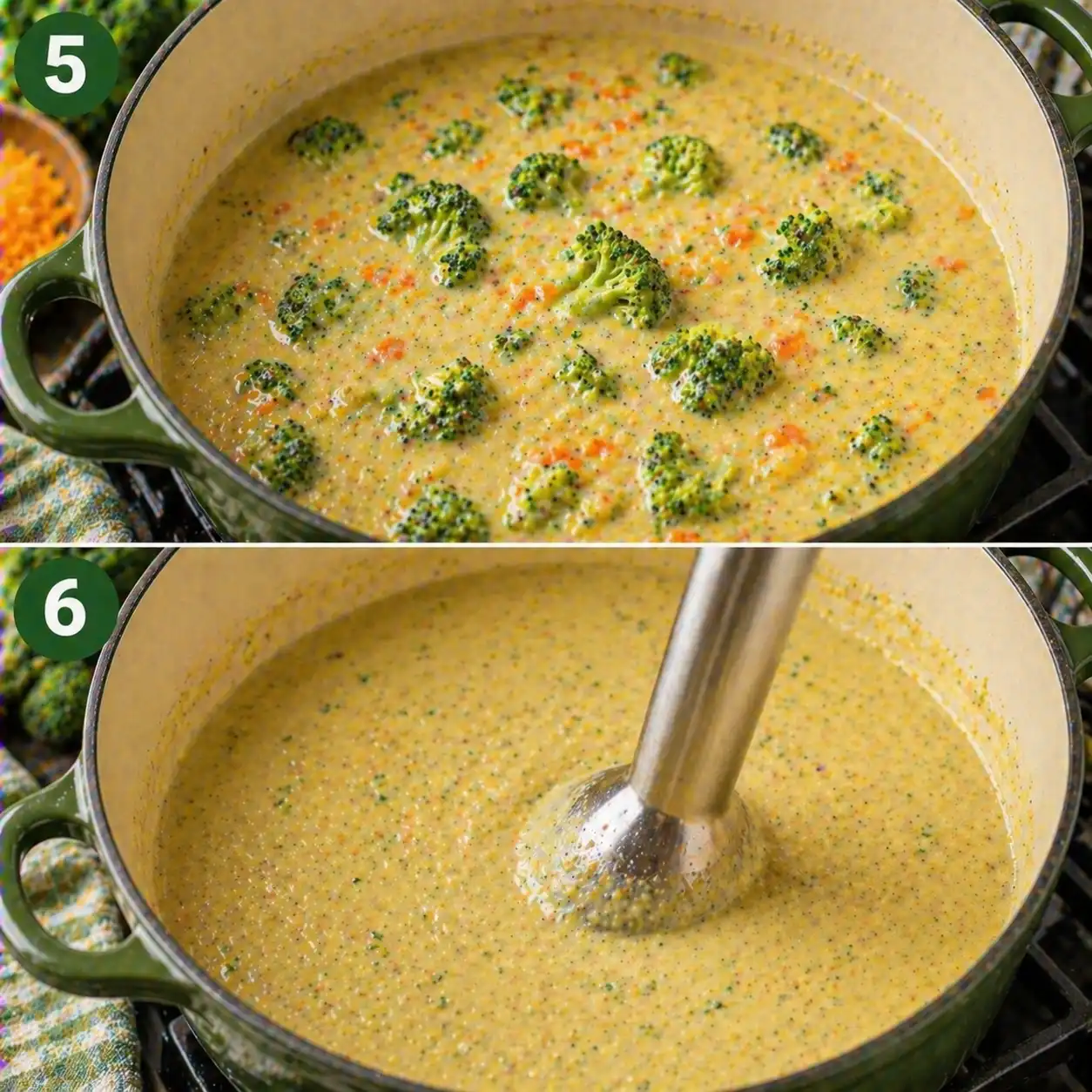 broccoli cheddar soup final dish