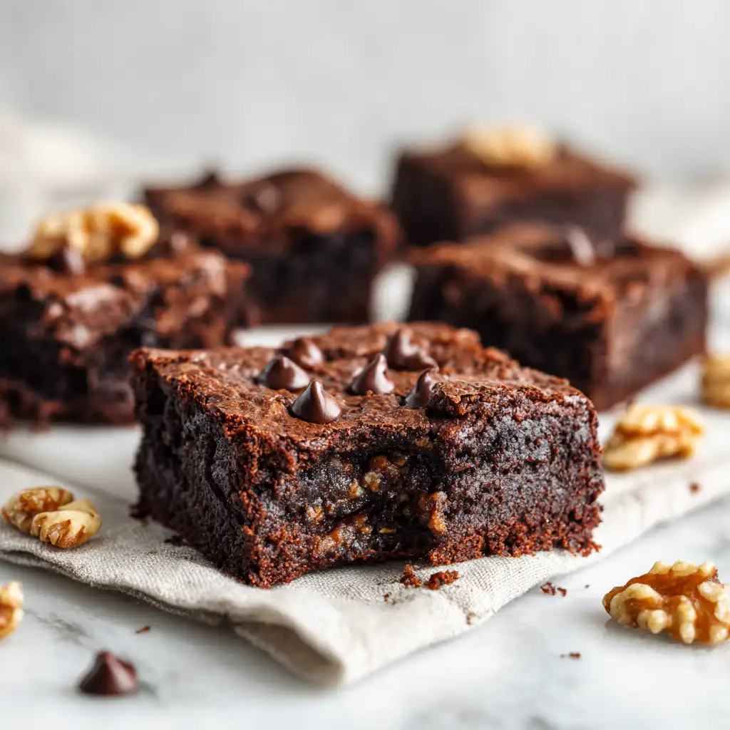 no sugar sweet potato brownies final dish