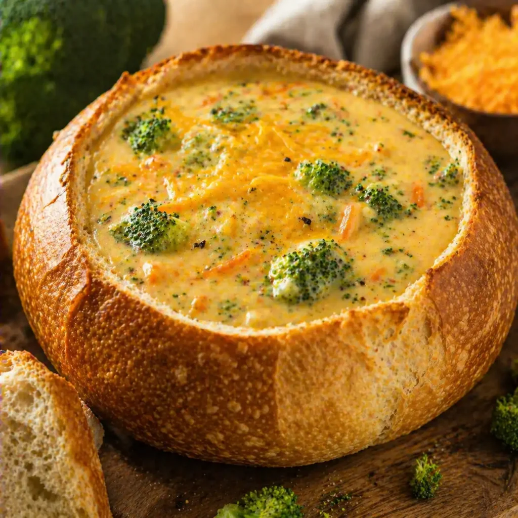 panera breads broccoli cheddar soup recipe featured image