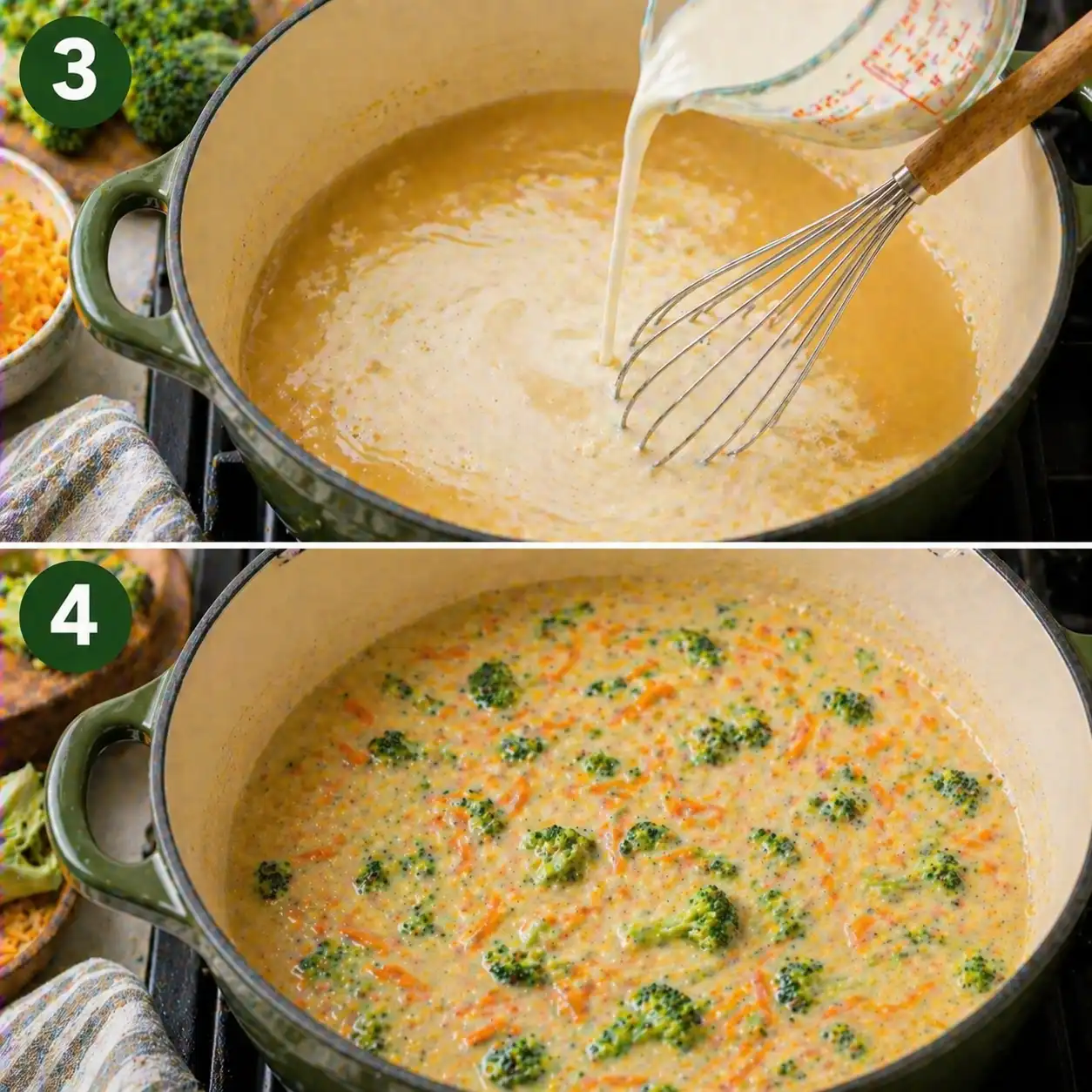 panera bread's broccoli cheddar soup final dish