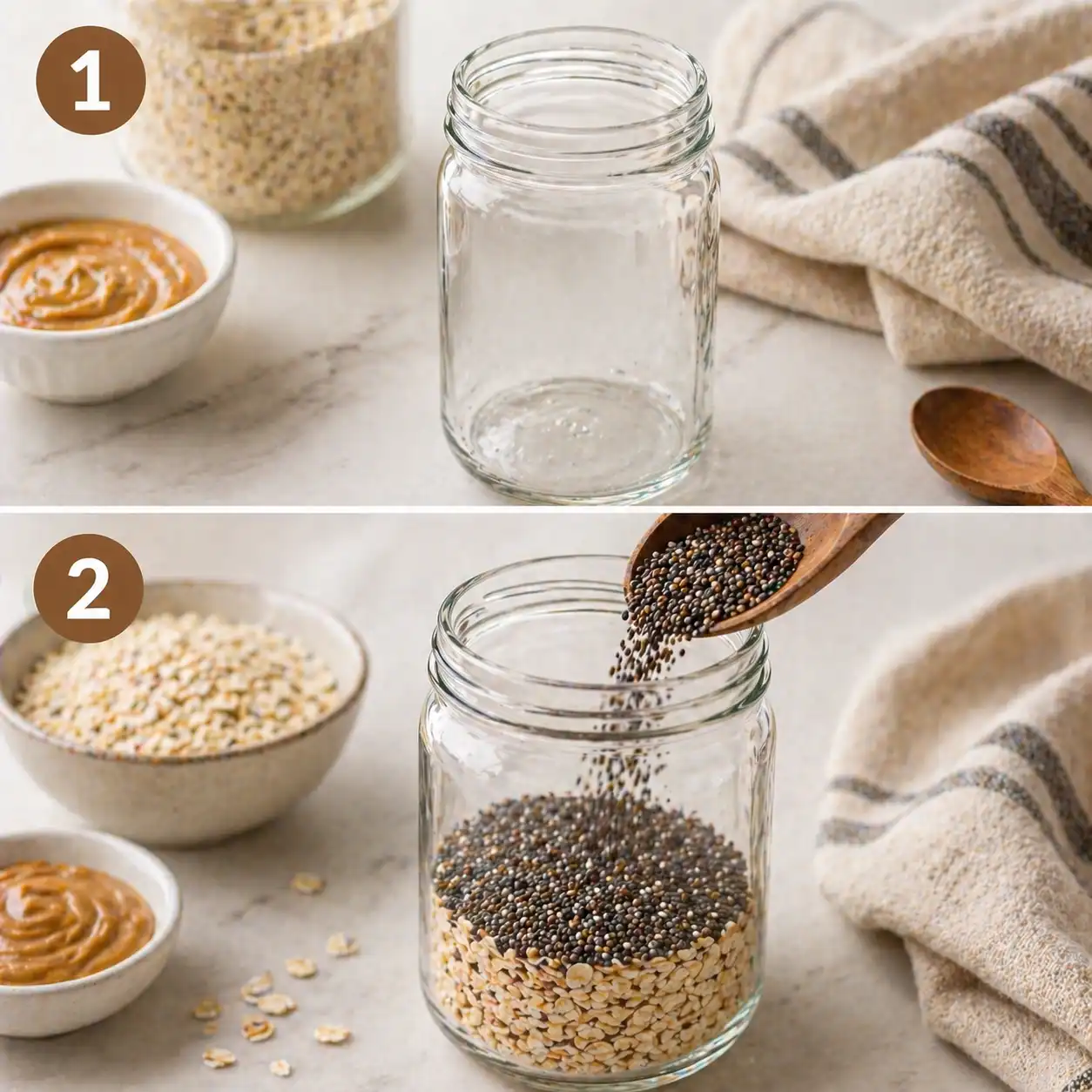 peanut butter overnight oats recipes preparation