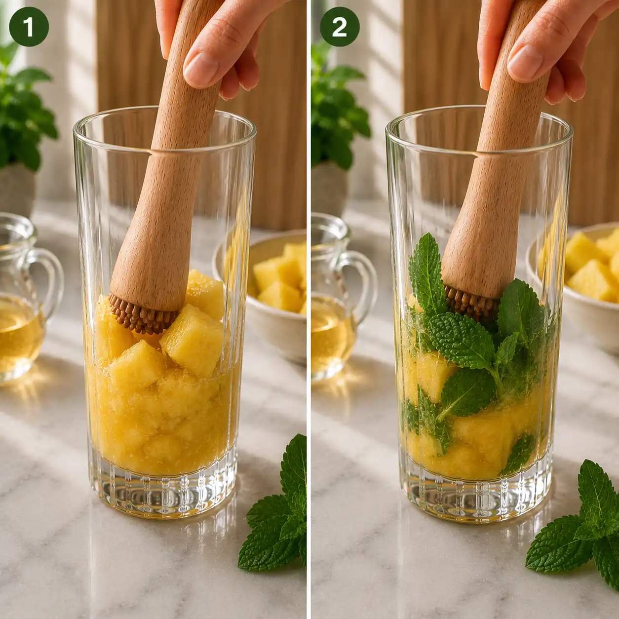 pineapple mojito recipe preparation