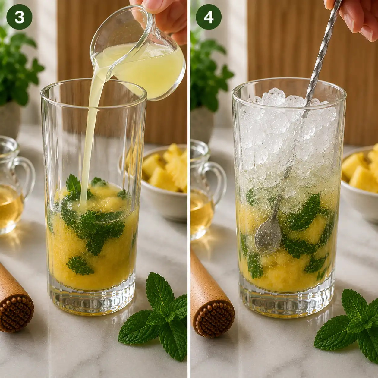 pineapple mojito recipe final dish