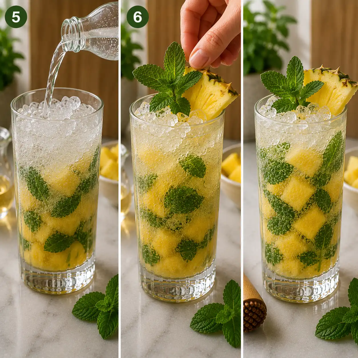 pineapple mojito recipe final dish