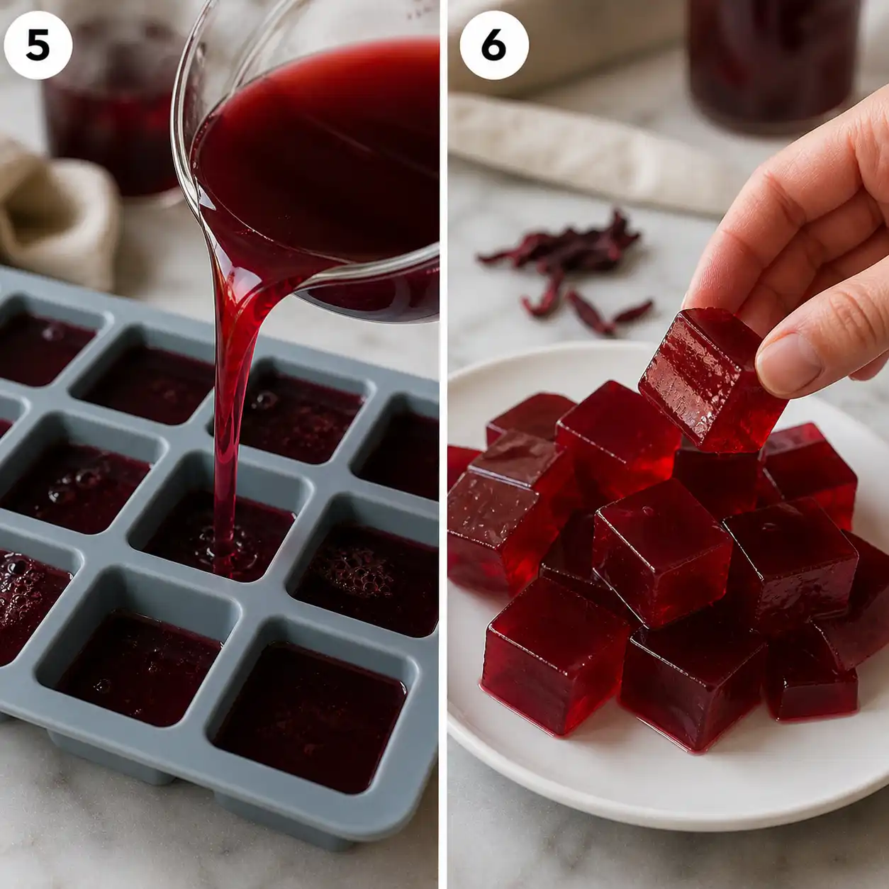 recipe for gelatin weight loss cubes final dish