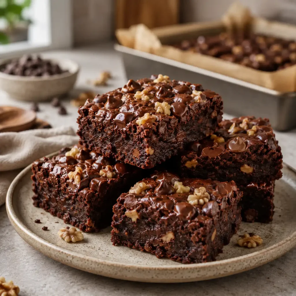 fudgy sweet potato brownies recipe featured image