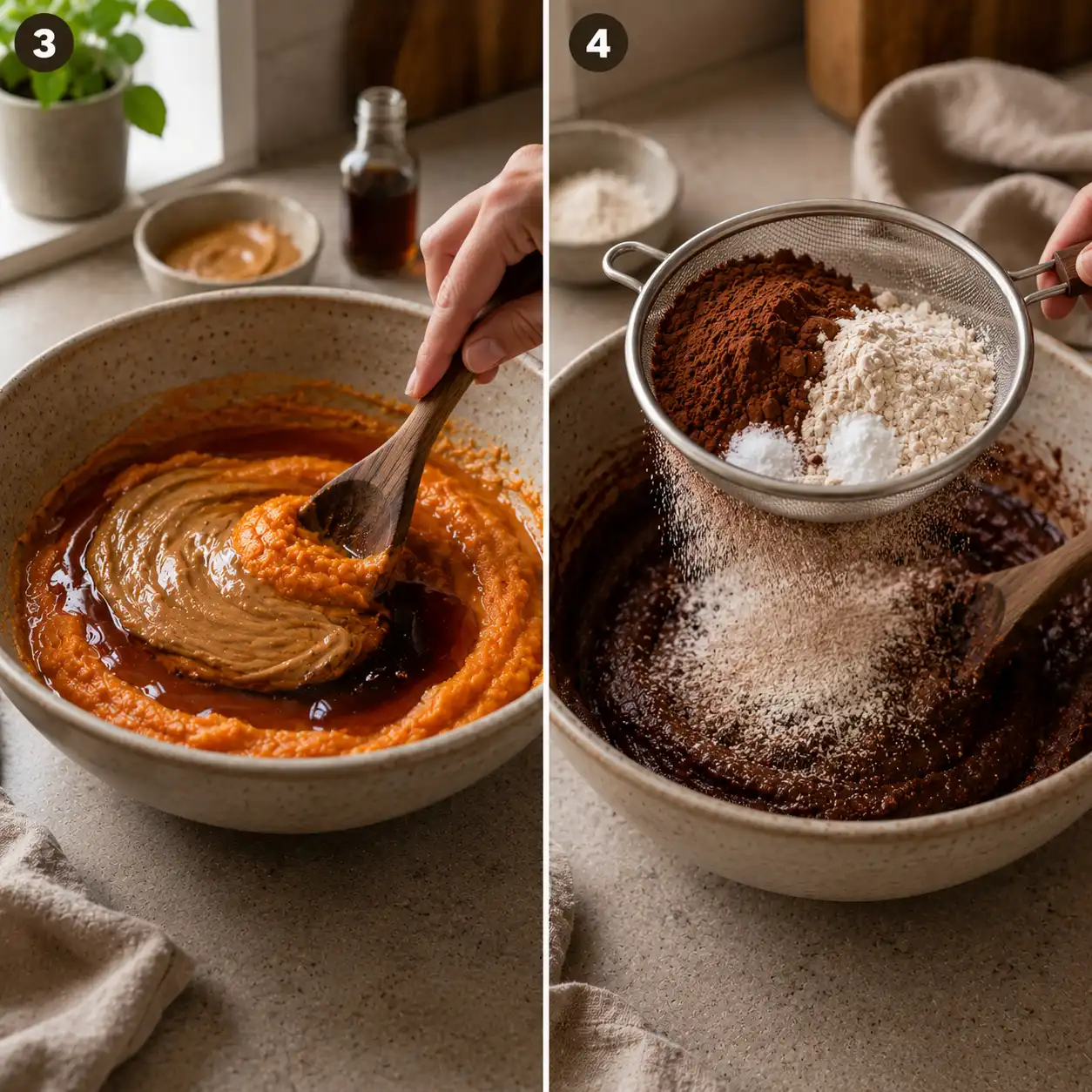 fudgy sweet potato brownies final dish
