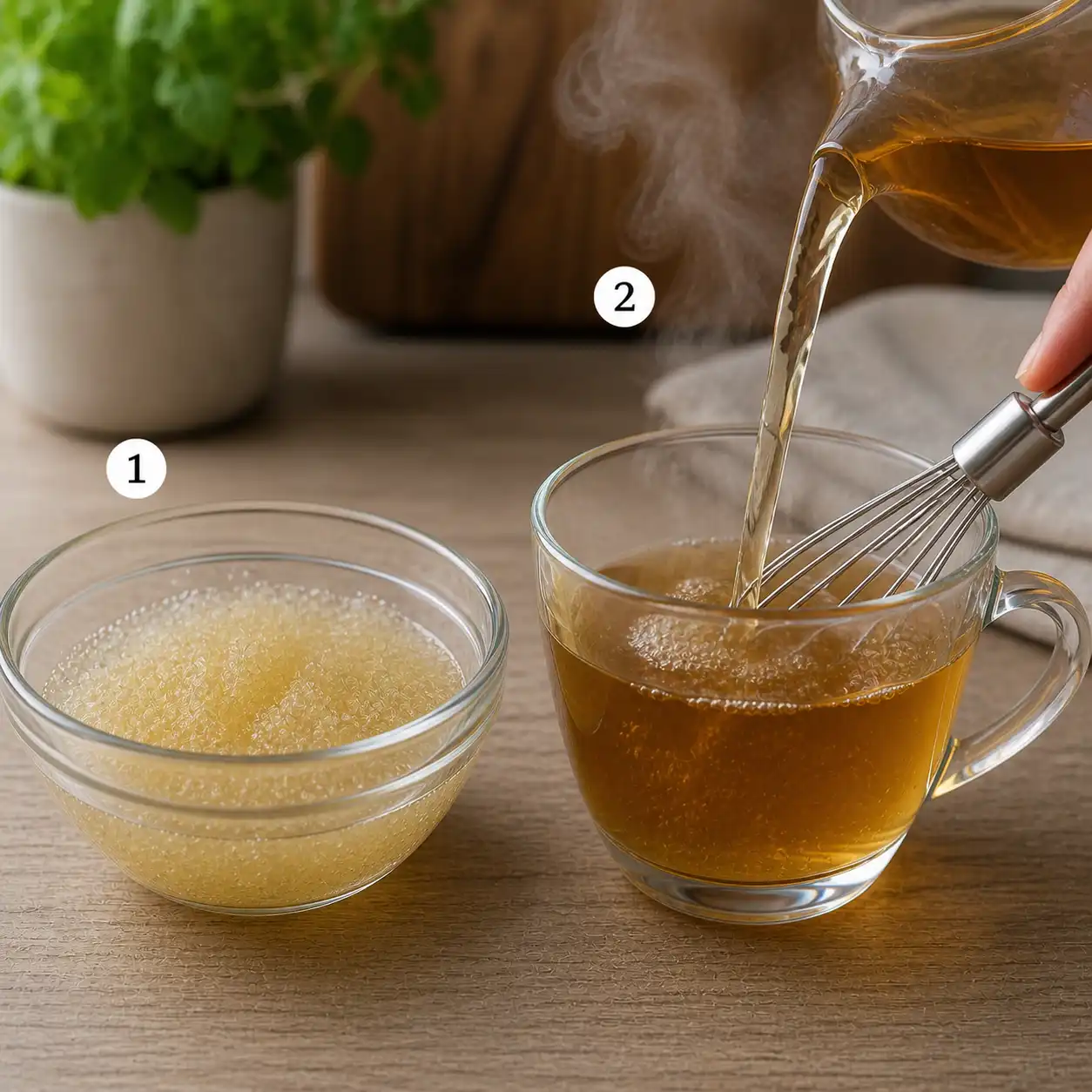 Gelatin for weight loss preparation