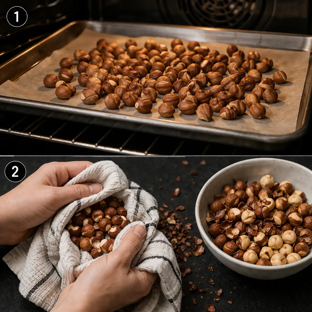 gianduja dessert preparation