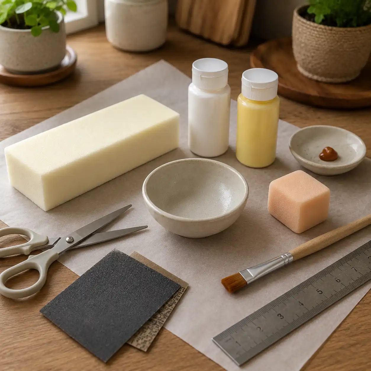 How to Make a Realistic Butter Squishy at Home ingredients