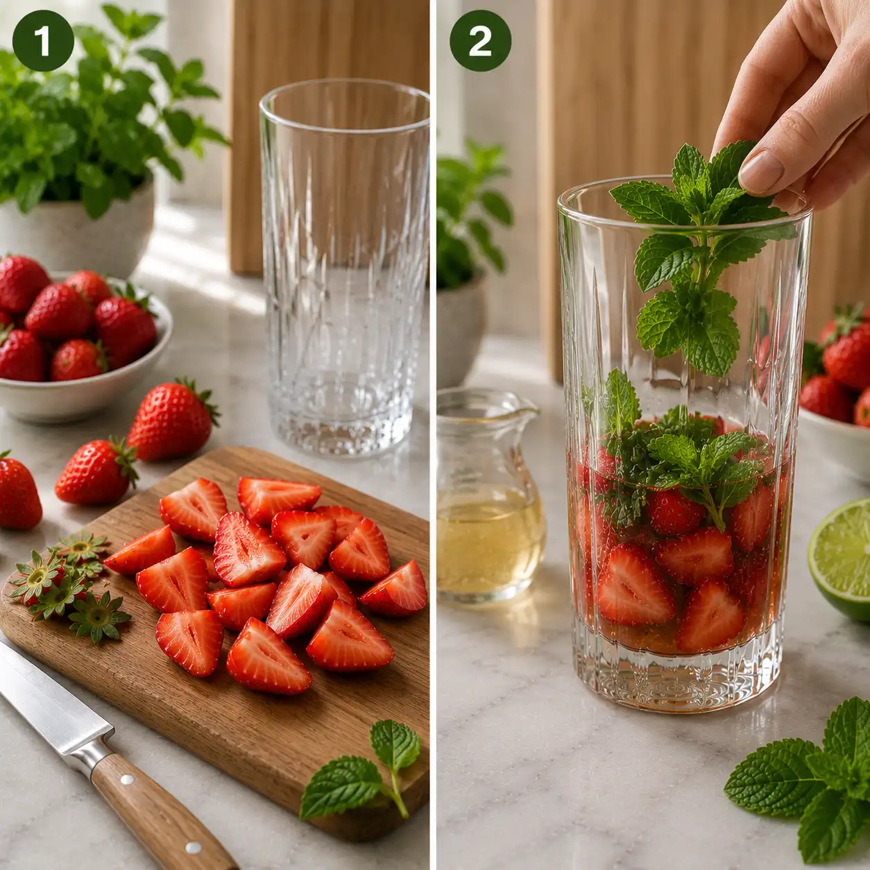 strawberry mojito recipe preparation