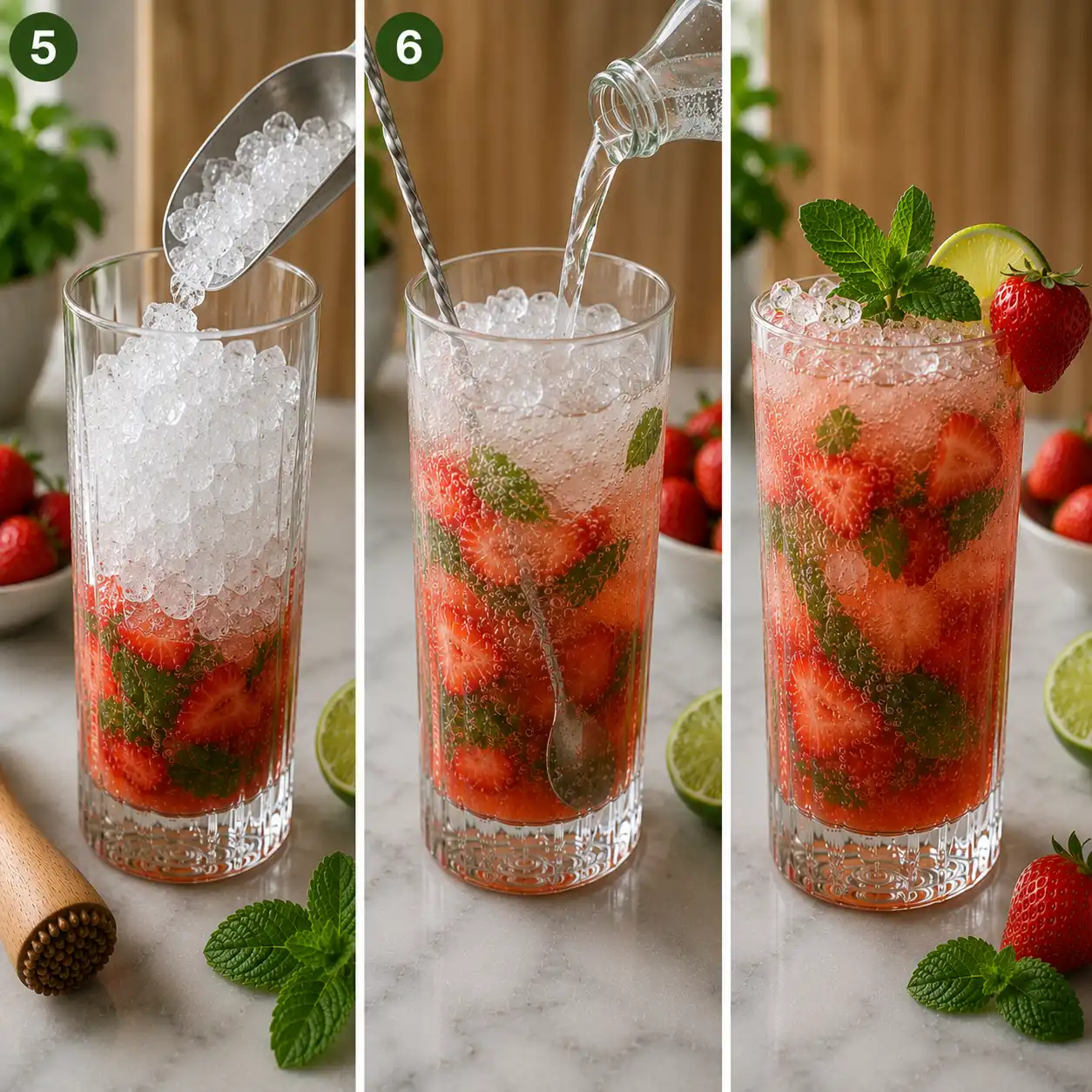 strawberry mojito recipe final dish