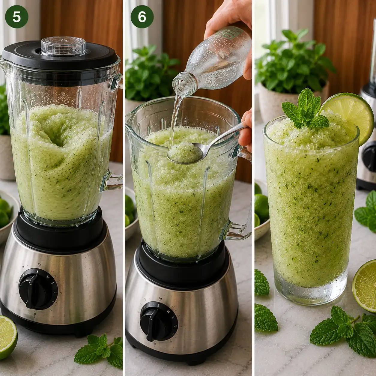frozen mojito recipe final dish