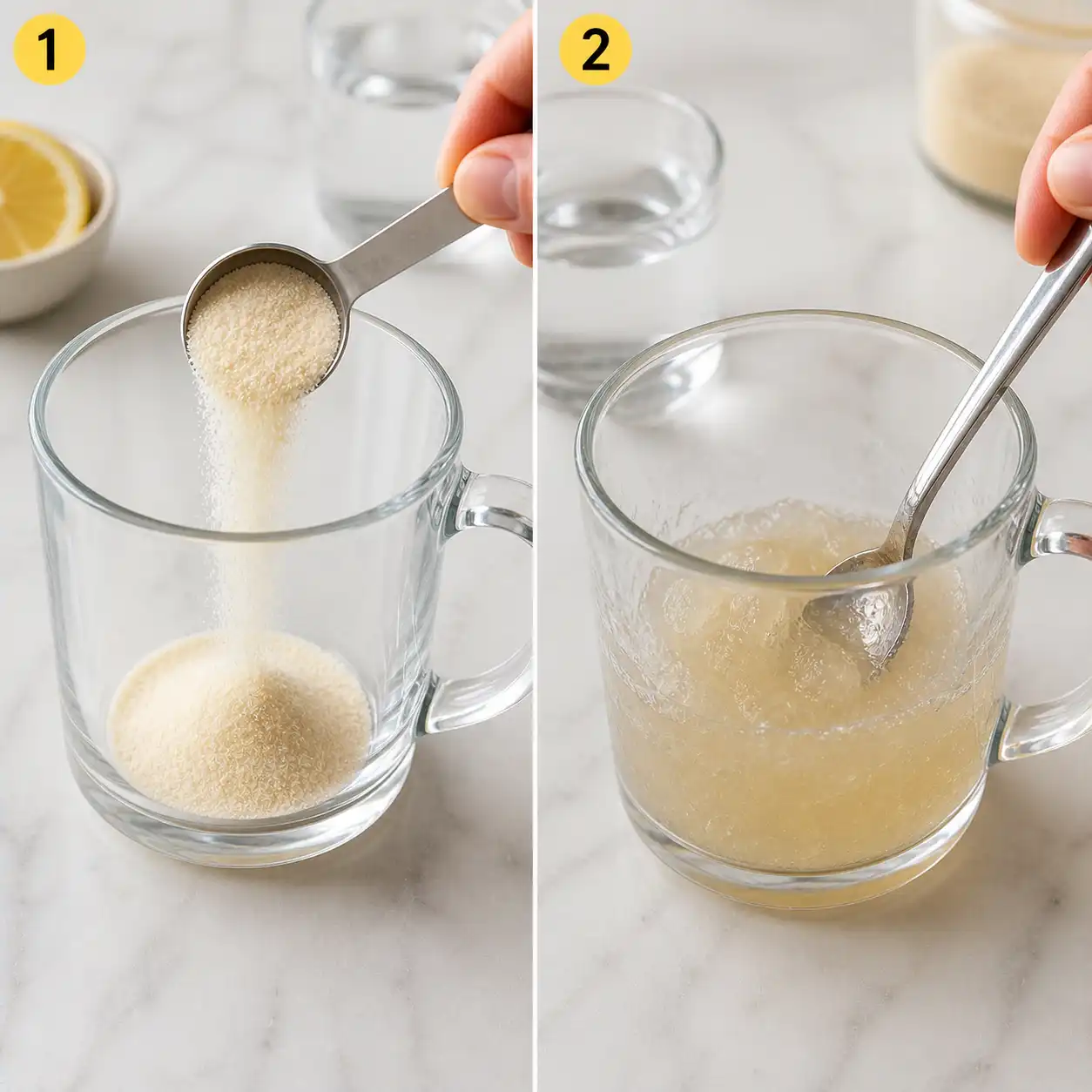 Gelatin water recipe preparation