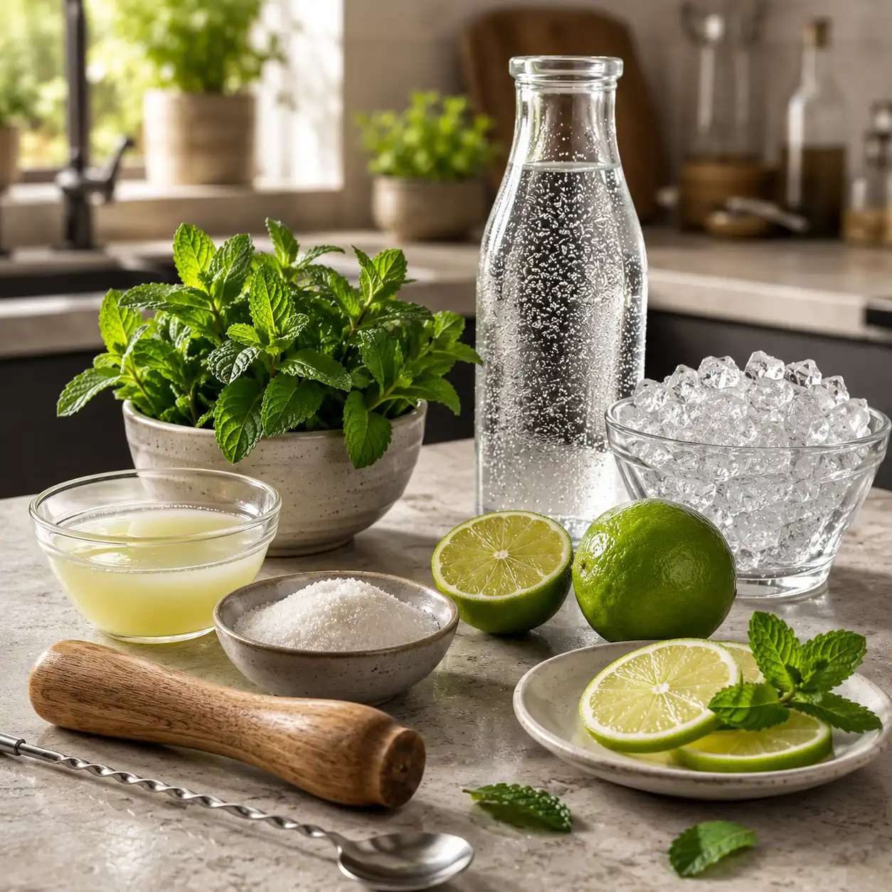 mojito recipe without alcohol ingredients