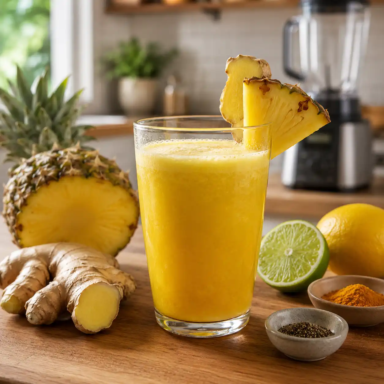Pineapple Ginger Anti-Inflammatory Drink recipe featured image