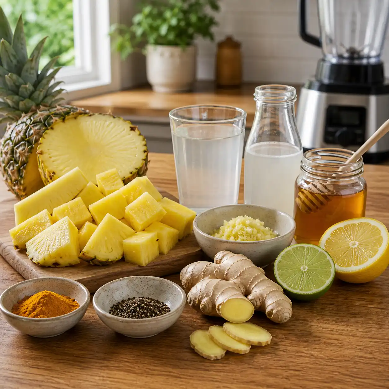 Pineapple Ginger Anti-Inflammatory Drink ingredients