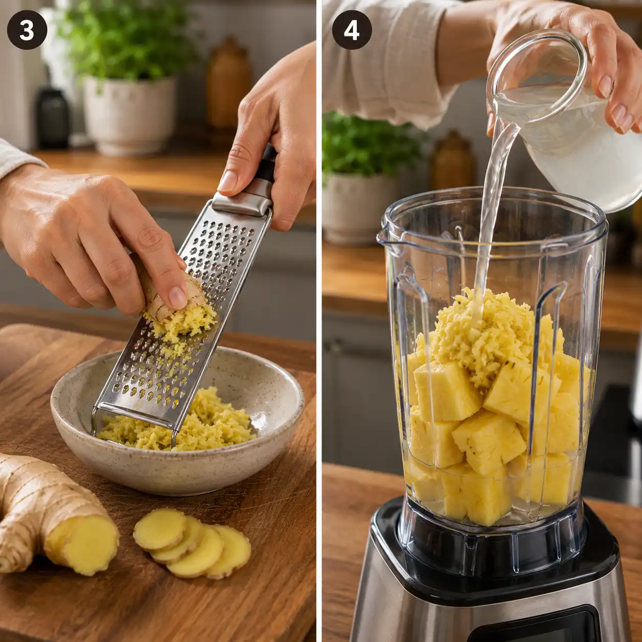 Pineapple Ginger Anti-Inflammatory Drink final dish