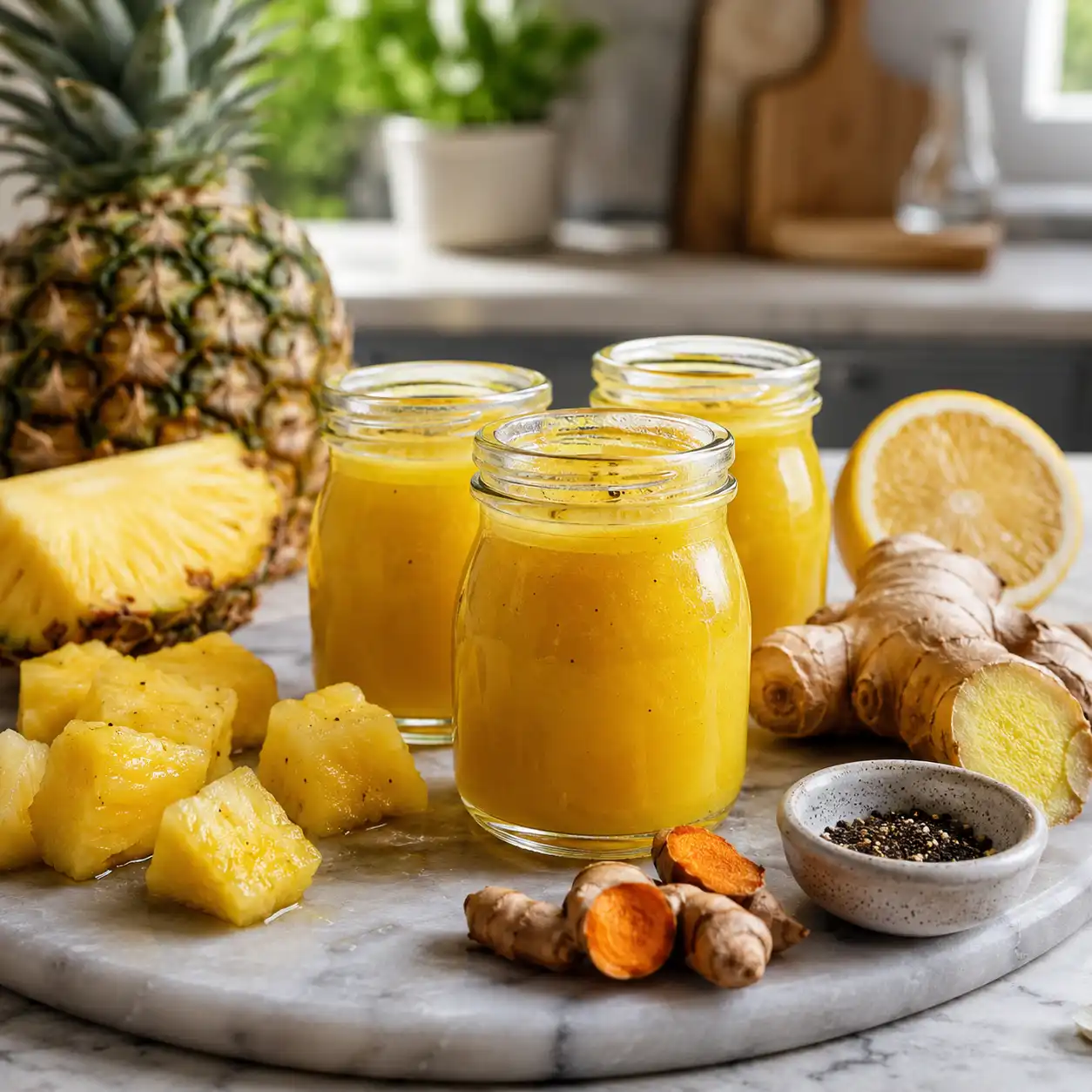 Pineapple Ginger Shot Recipe recipe featured image