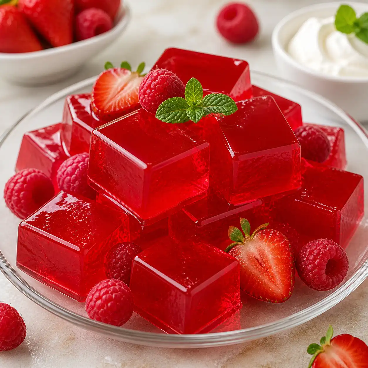 Sugar free gelatin dessert recipe featured image