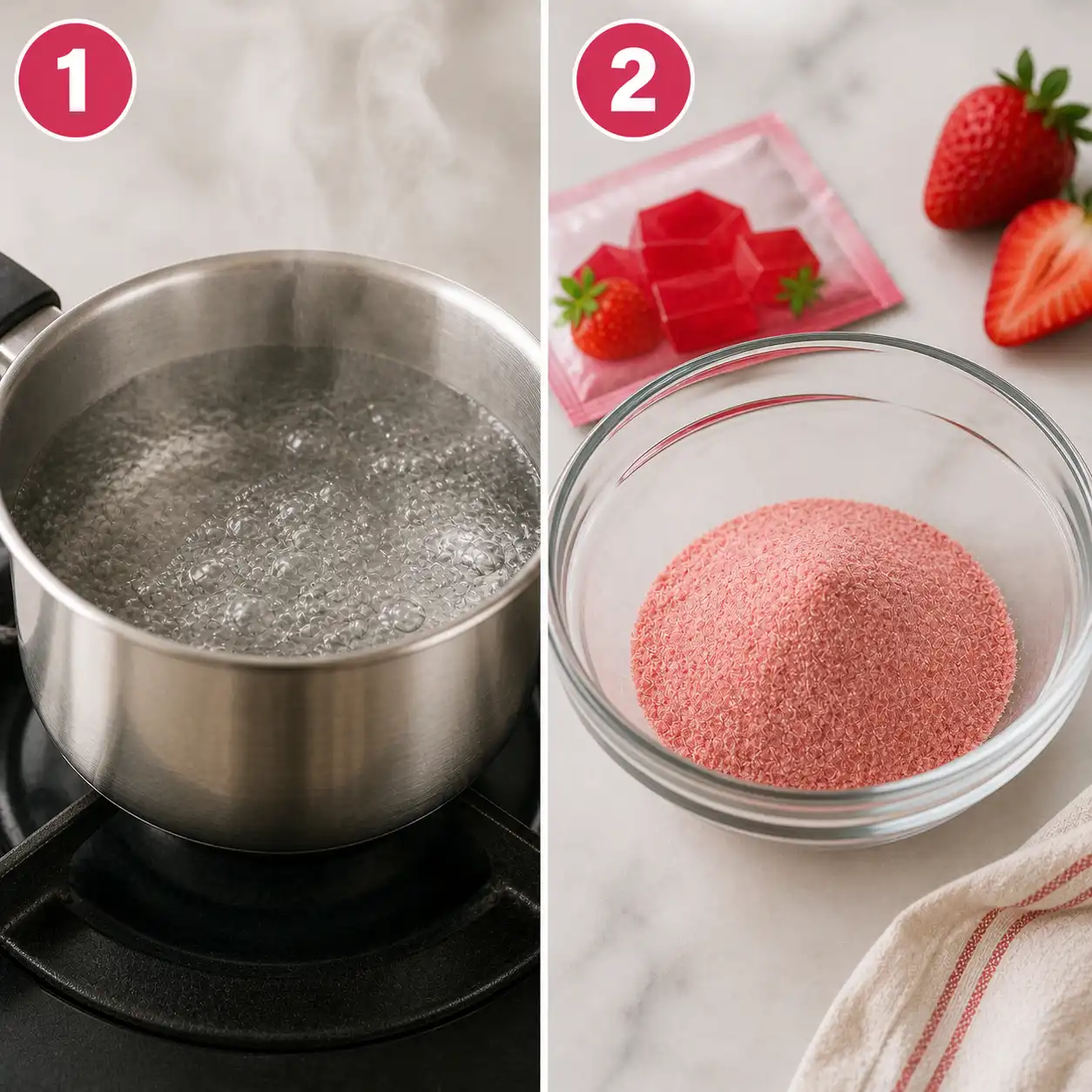 Sugar free gelatin dessert preparation