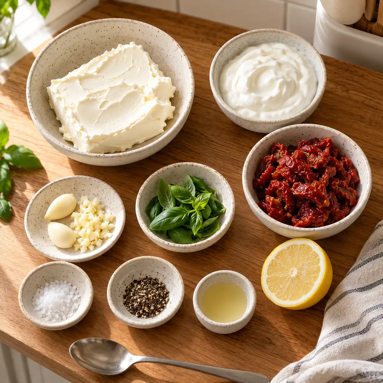 Vegetarian Charcuterie Dip ingredients