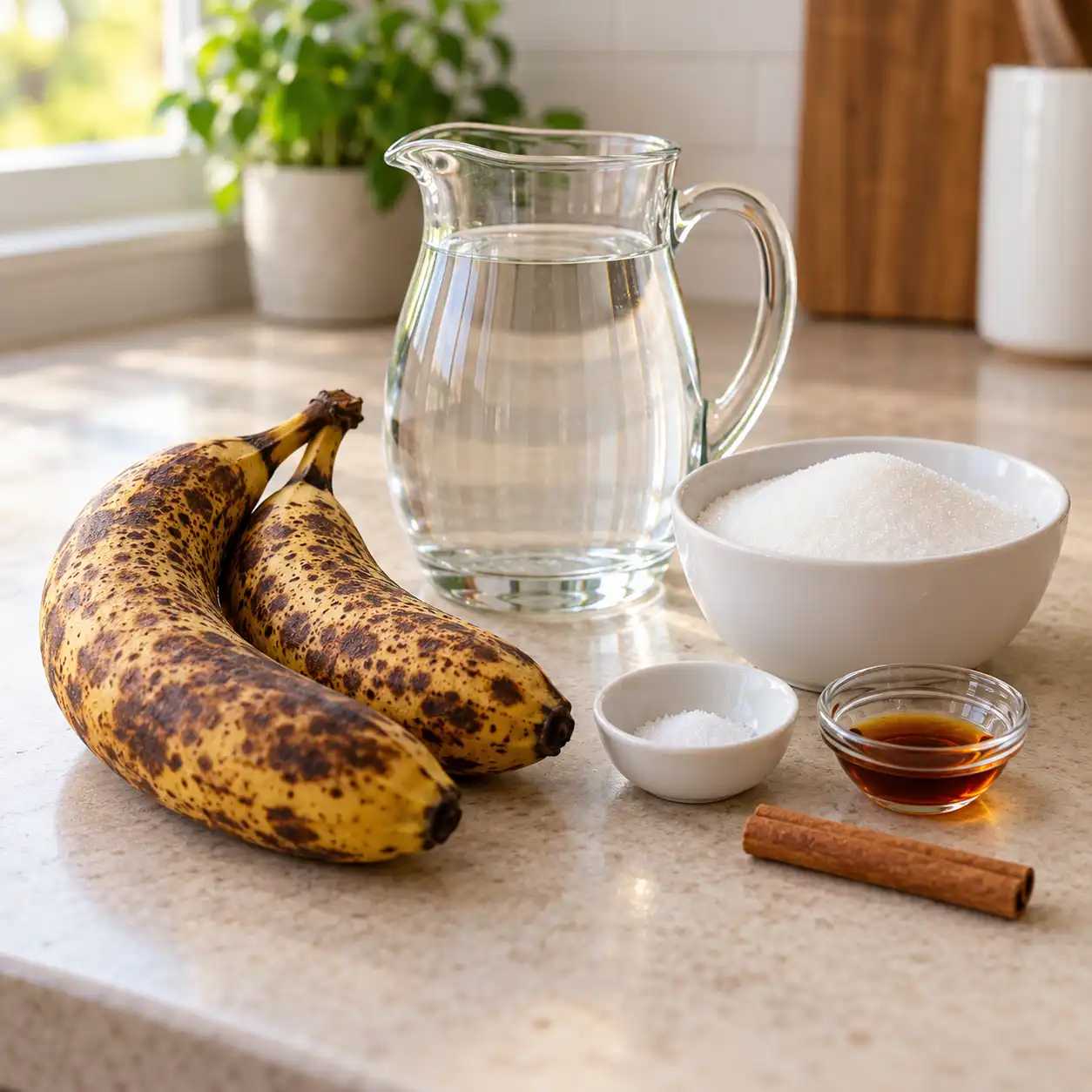 Banana Syrup Recipe for Coffee ingredients