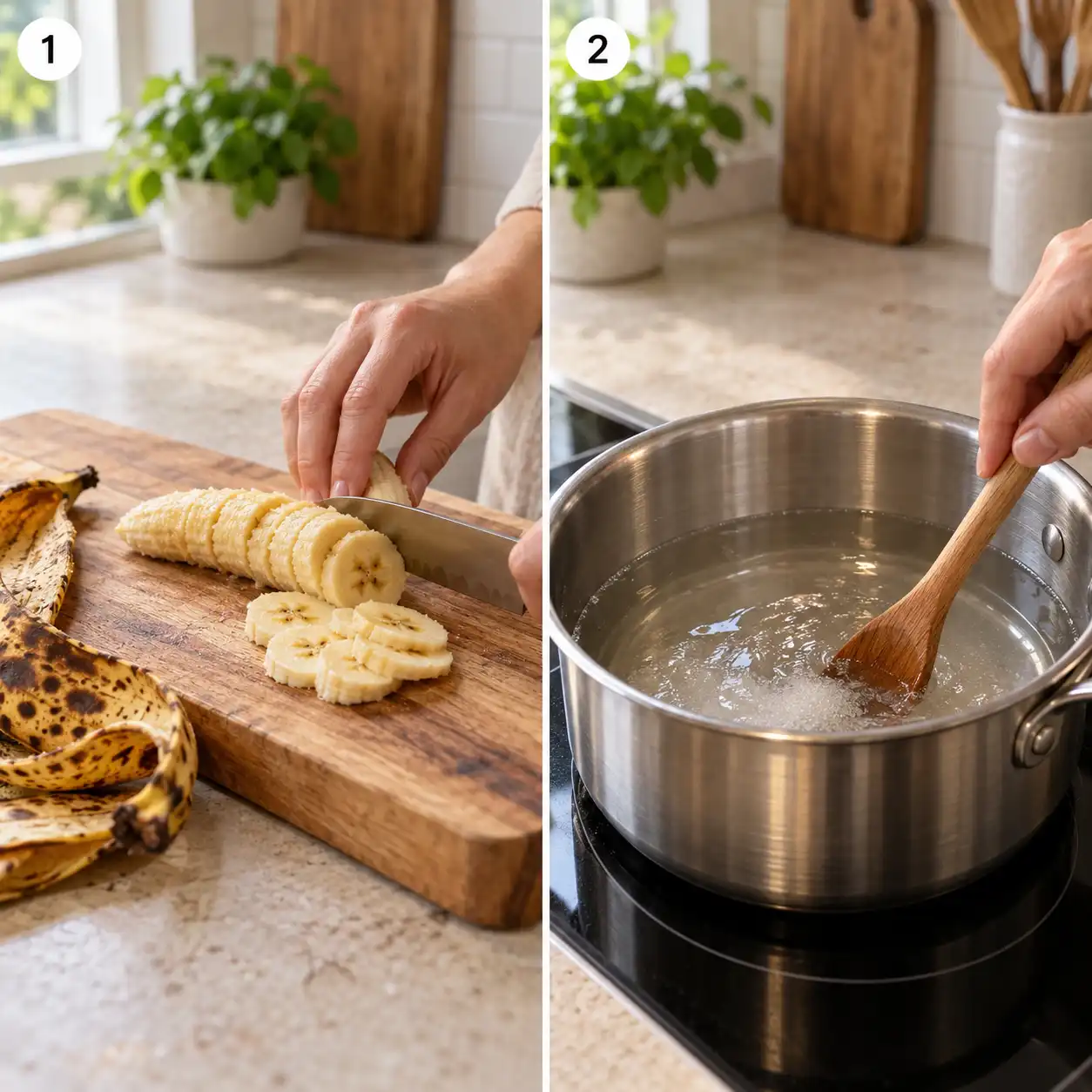 Banana Syrup Recipe for Coffee preparation