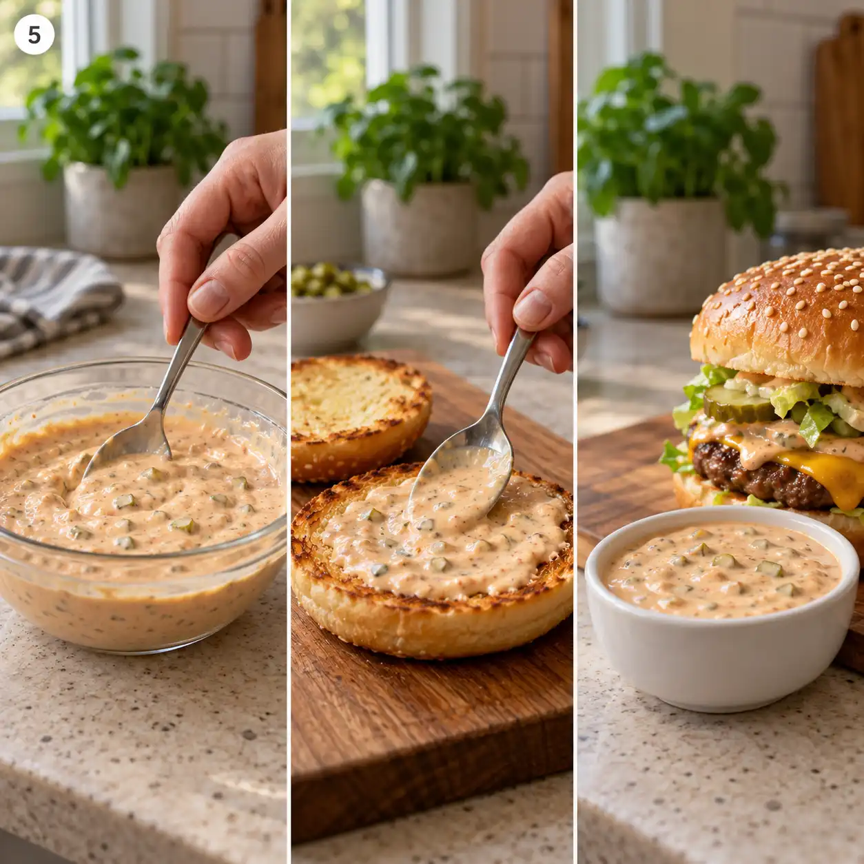 big mac sauce recipe final dish
